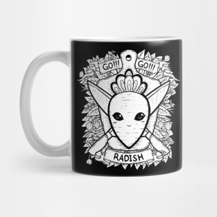 Radish/Carrot and Knife Coat of Arms Mug